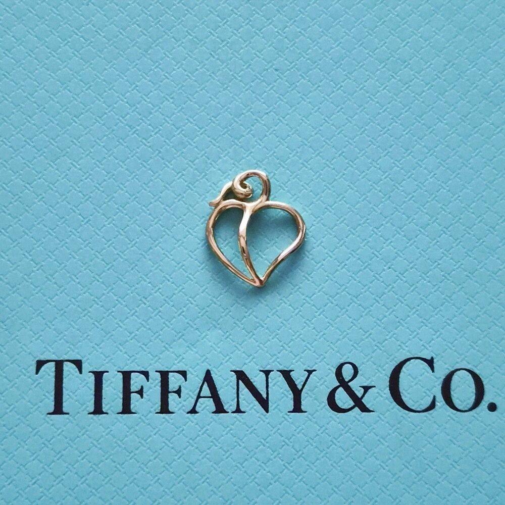 RARE Vintage 1980 Tiffany & Co. Paloma Picasso 18k YG Open Heart Pendant